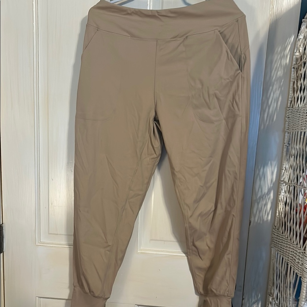 Women's Tan Jogger Pants
